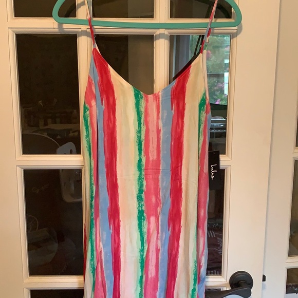 Lulu’s Brushstroke Multi Stripe High-Low Dress - Picture 8 of 10